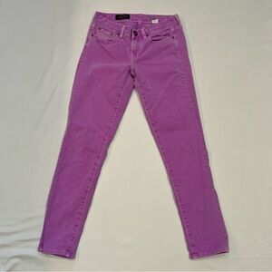 J Crew Toothpick - Women’s Jeans - 26 Tall - Neon Purple - Skinny Jean